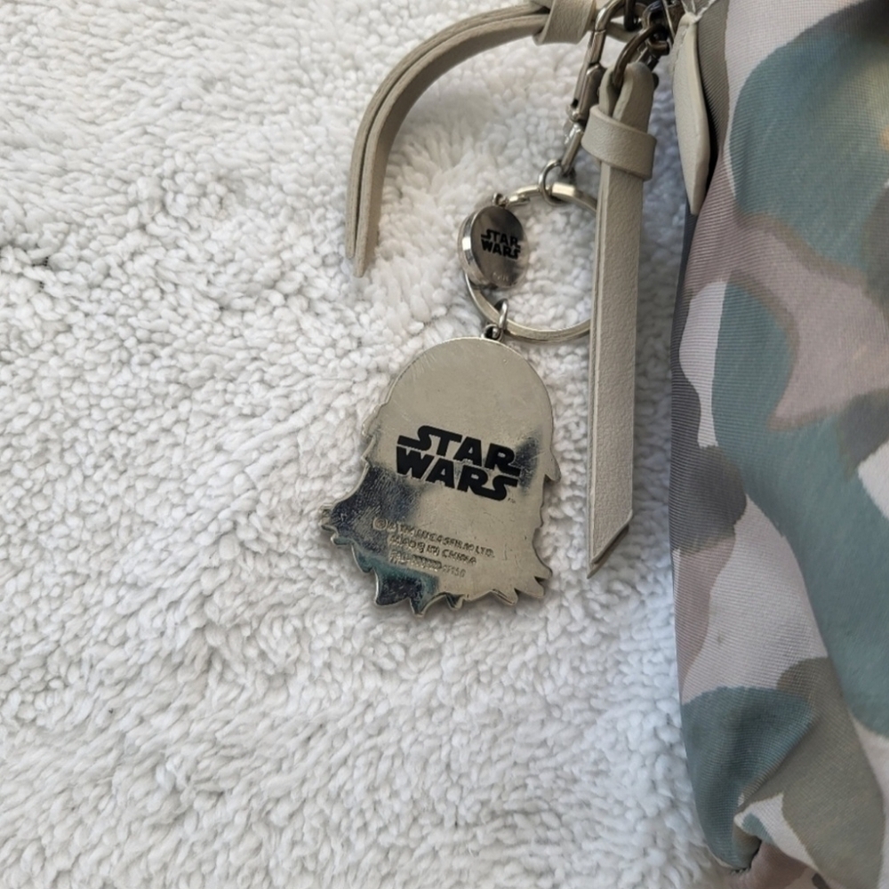 Camo Mini Backpack with Collectable StarWars Chewbaca Key Chain/Charm - Picture 4 of 12
